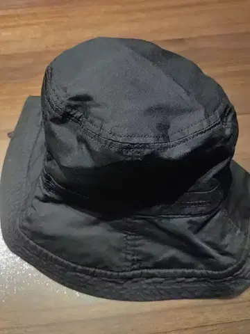블랙 나일론 버킷 햇