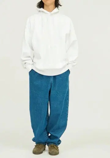 미사용 프레쉬 서비스 후드티 M 후디 화이트
