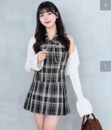 OLIVE des OLIVE 슬리브리스 셔츠 미니 원피스