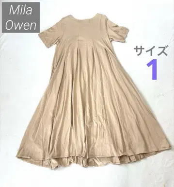 Mila Owen 미라 오웬 * 반팔 * 롱 플레어 원피스 * 사이즈 1