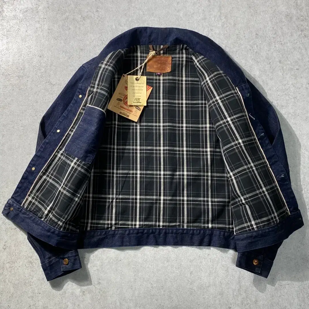 XL] PRPS 셀비지 라이트 워시드 데님자켓 데드스탁