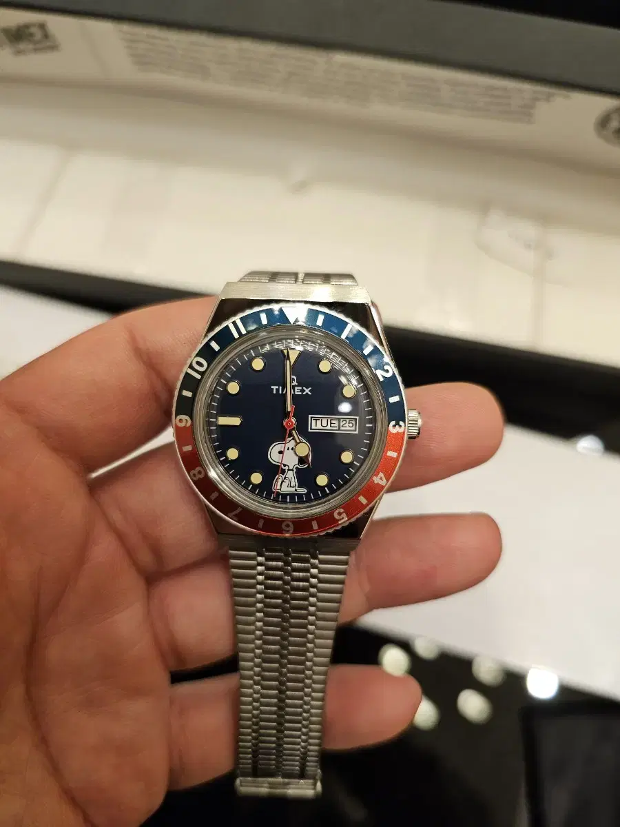 [미사용] 타이맥스 Q Timex X Peanuts 스누피 한정판