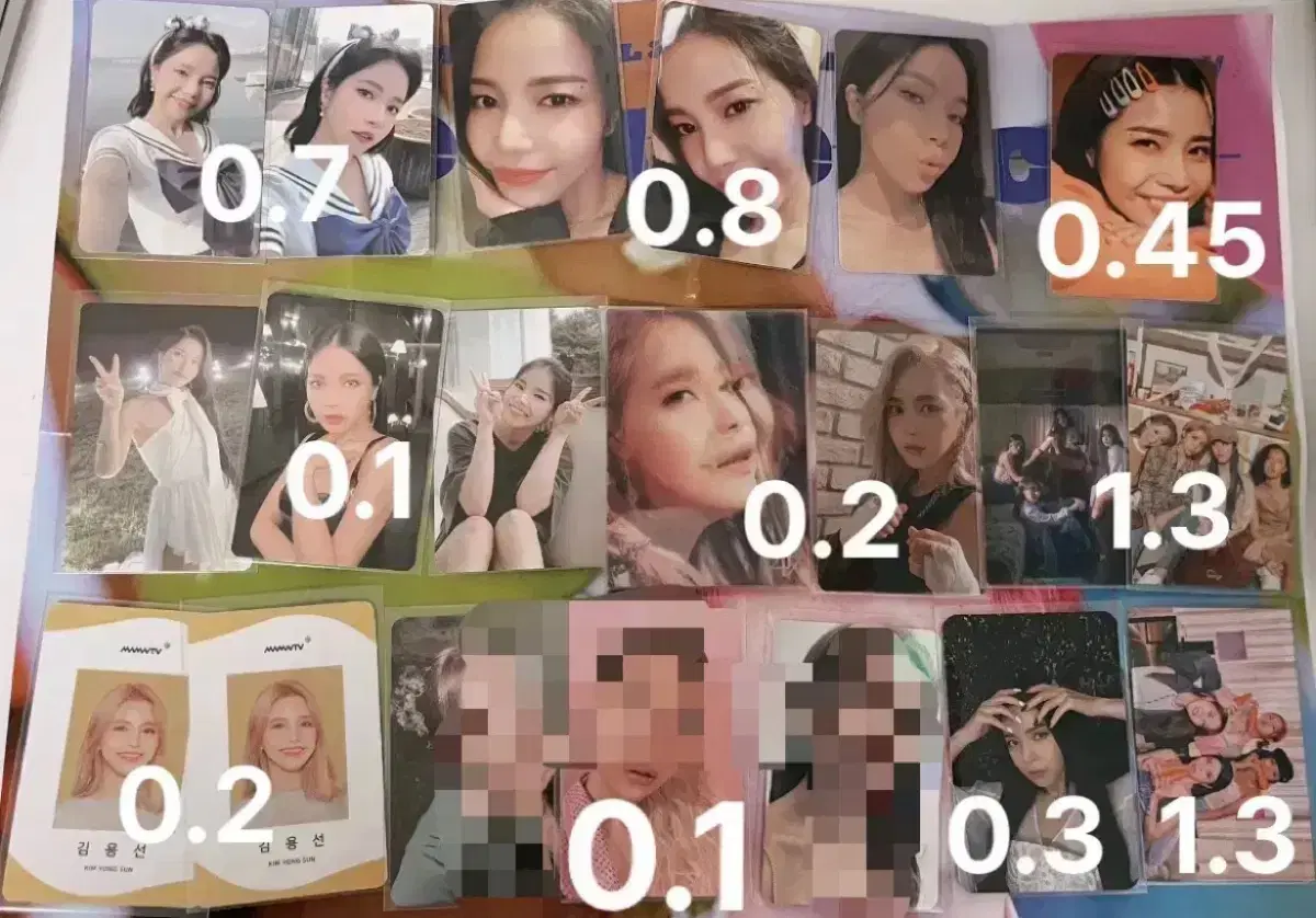 마마무 포카 용선 솔라 화사 혜진 포카