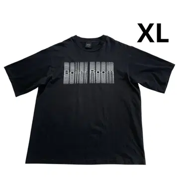 Boiler Room 티셔츠 XL 블랙 그레이 로고 보일러 룸