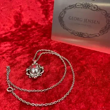 새상품급 1989년 이어 목걸이 조지 젠슨/GEORG JENSEN