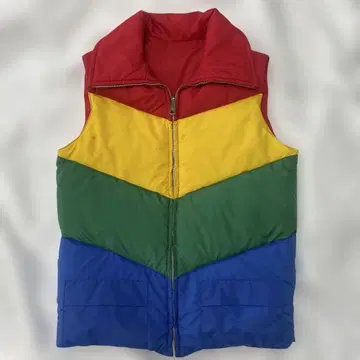 70's 80's Montgomery WARD 레인보우 다운 베스트