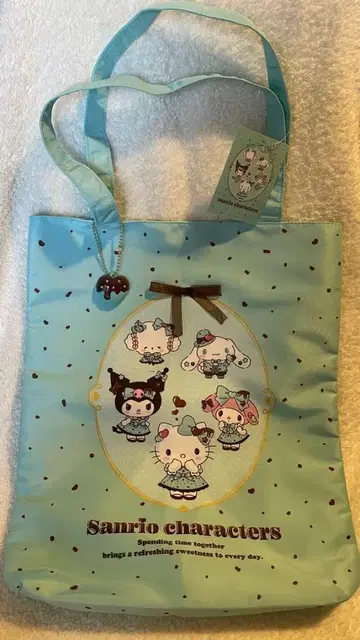 택 포함 새상품 익명 배송 산리오 초코민트 시리즈 토트백 A4 사이즈