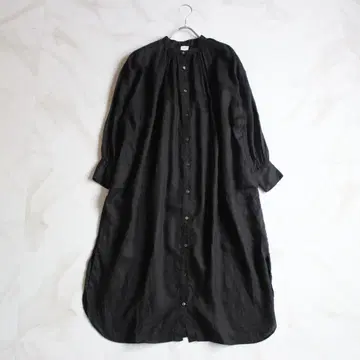 URBAN RESEARCH DOORS 린넨 개더 원피스 S 블랙