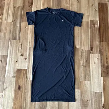 The North Face 블랙 반팔 롱 원피스 L 사이즈