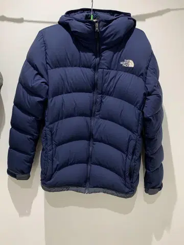 THE NORTH FACE 후드 부착 다운 자켓 L 네이비