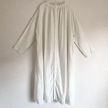 nest Robe 네스트로브 린넨 셔링 넥 원피스 린넨 롱