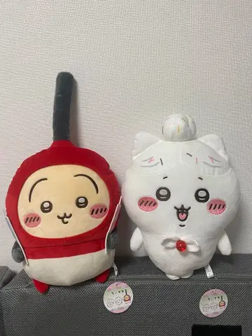 치이카와 생일 BIG 봉제 인형 토끼와 하치와레