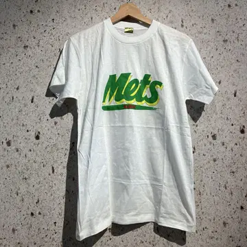 90s VINTAGE KIRIN METS 프린트 티셔츠 화이트