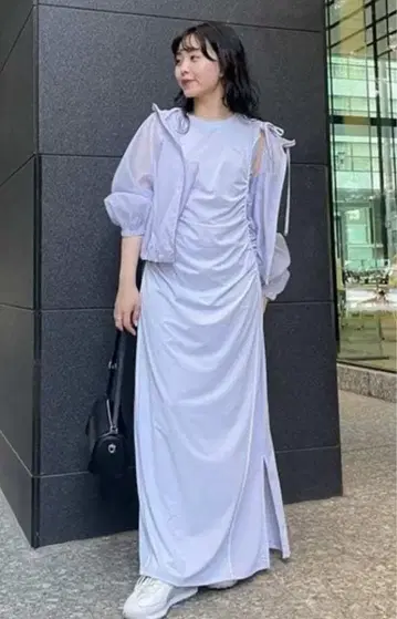 프레이 아이디 [푸마] 시어 오간자 숏 블루종 블루