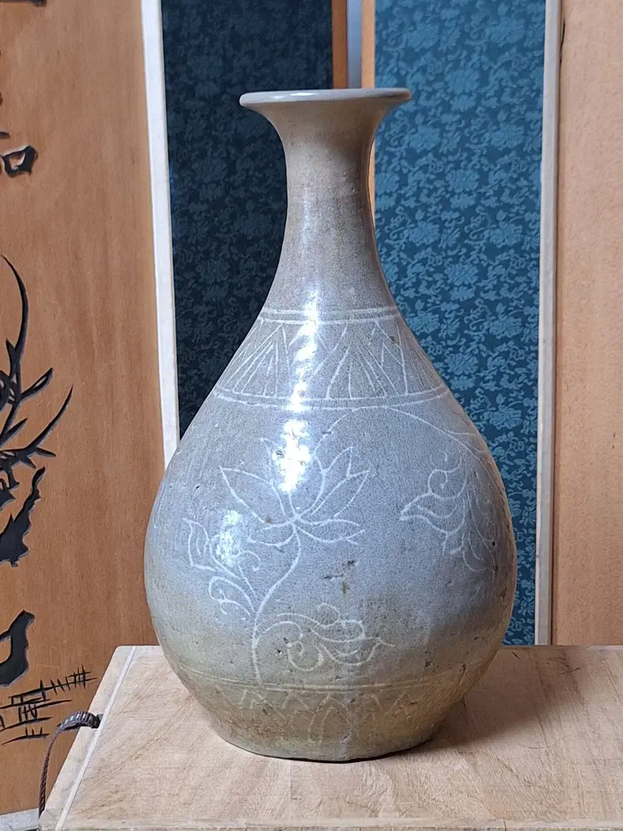 고려시대 백상감 주병