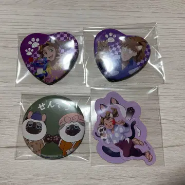 닌자 타마 란타로 난자 타운 캔뱃지 스티커