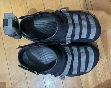 크록스 블랙 사보 클로그 샌들