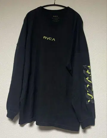 RVCA 블랙 롱 슬리브 티셔츠