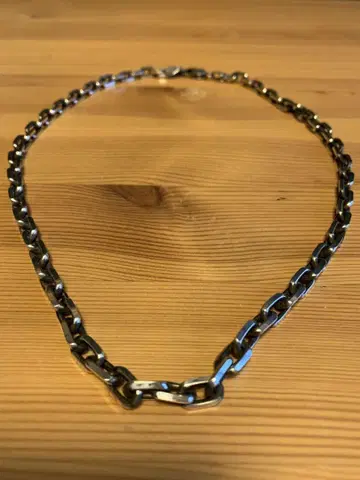 silver925 초와이드 목걸이 팥 체인 실버 925