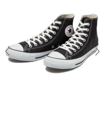 CONVERSE LEATHER ALL STAR HI 블랙 25.5