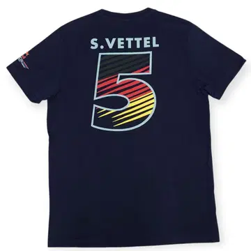 RedBull 레드불 F1 베텔 양면 프린트 티셔츠 M 네이비