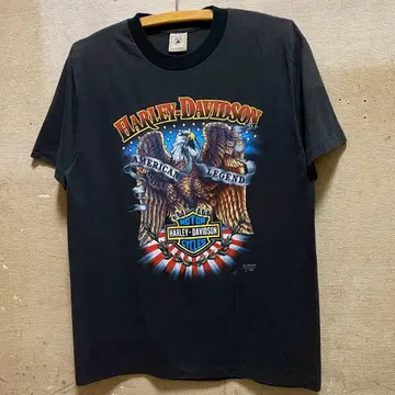USA제 90's HARLEY DAVIDSON 티셔츠 3D EMBLEM