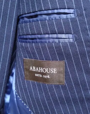 ABAHOUSE 네이비 스트라이프 비즈니스 정장