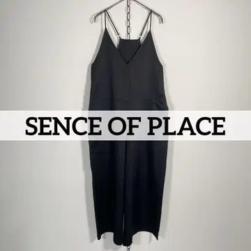 SENCE OF PLACE 살로펫 새틴 점프수트 와이드 팬츠