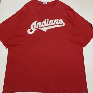 90s STARTER 스타터 MLB 인디언즈 프린트 티셔츠