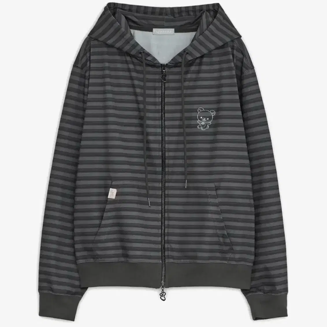 New Product) Hug Your Skin Dot Big Pocket Hooded Zip-Up