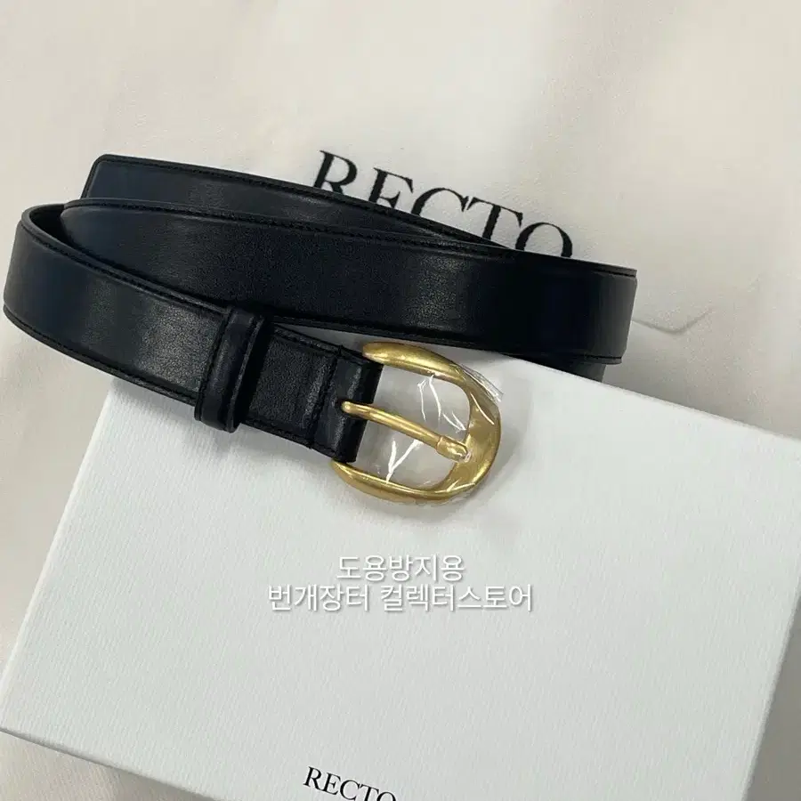 [RECTO] / ☆ SIGNATURE ROUND BUCKLE BELT / SILVER RECTO - Official Website