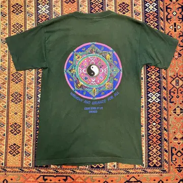 90년대 USA제 Murina 바디 음양 Ying Yang 티셔츠 L