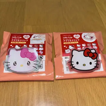 시크릿 아크릴 클립 헬로키티