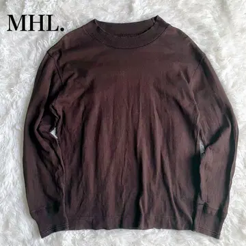 MHL 마가렛호웰 코튼 니트 티셔츠 M 소매 리브 남성용