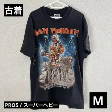아이언 메이든 빈티지 티셔츠 M IRON MAIDEN 반팔 구제 의류