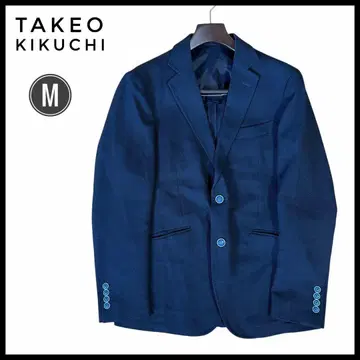 TAKEO KIKUCHI 다케오 키쿠치 네이비 자켓 M 여름 메쉬