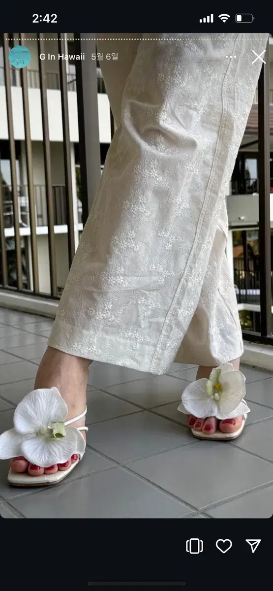 Tissimum Tissimum Glowny Hawaii Flower Heel Sandals