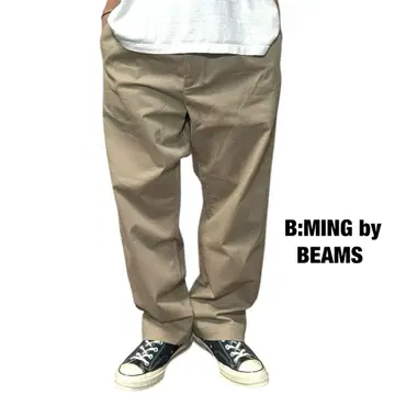 새상품 B:MING by BEAMS 1플리츠 스트레치 치노 슬랙스 XL