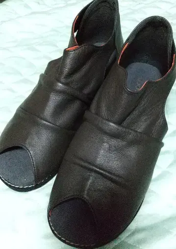 올타임 샌들 다크 브라운 24cm 천연 가죽
