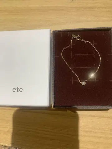 ete 심플 펄 장식 팔찌