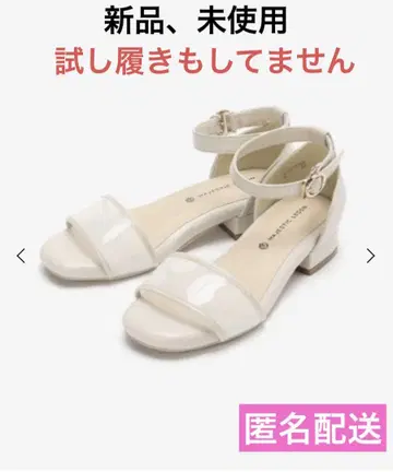 MAJESTICLEGON, 심플 클리어 샌들, 아이보리, S 사이즈