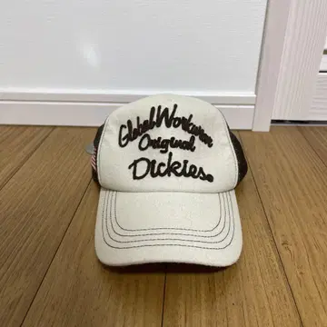 DIckies (디키즈) 필기체 자수 플란넬 메쉬 캡