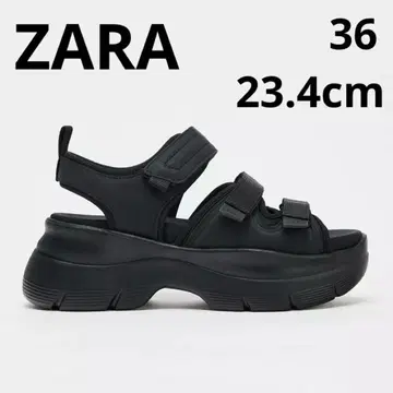 새상품 자라 플랫폼 샌들 23.5
