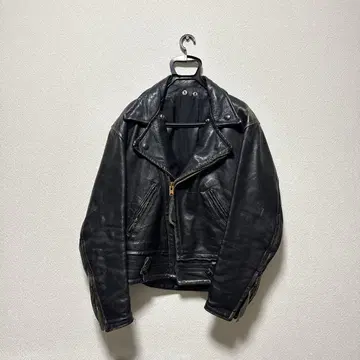60s USA제 unknown 빈티지 더블 라이더 자켓