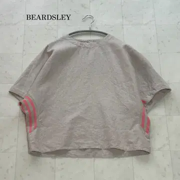 BEARDSLEY 니트 콤비 돌먼 블라우스 린넨 100% Free
