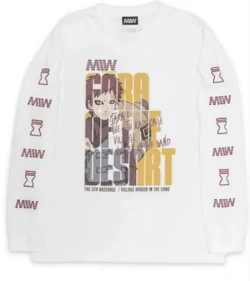 NARUTO MIW 롱 T 가아라 XL