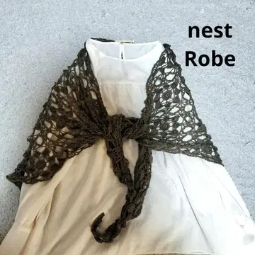 네스트로브 린넨 시스루 삼각형 스톨 nest Robe
