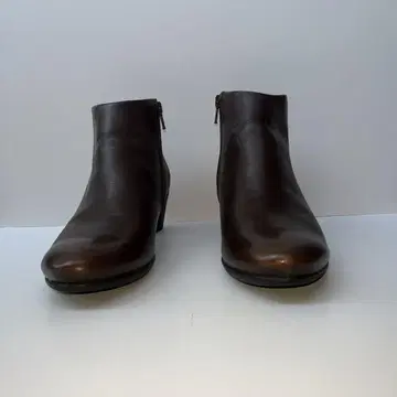 에코 숏부츠 여성용 브라운 가죽 사이즈 38 (25cm)