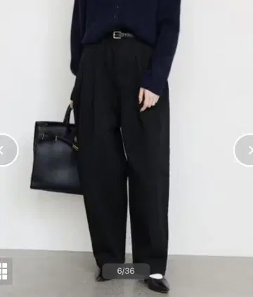 SLOBE IENA 치노 턱 카비 팬츠