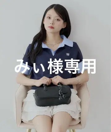 네이비/라이트 블루 반팔 폴로 셔츠